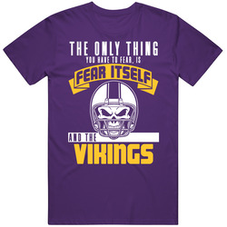 Fear Itself And Minnesota Football Team Fan Badass Skull T Shirt
