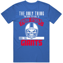 Fear Itself And New York Nyg Football Team Fan Badass Skull T Shirt