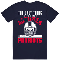 Fear Itself And New England Football Team Fan Badass Skull T Shirt