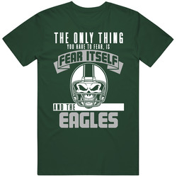 Fear Itself And Philadelphia Football Team Fan Badass Skull T Shirt