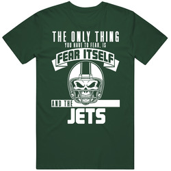Fear Itself And New York Nyj Football Team Fan Badass Skull T Shirt