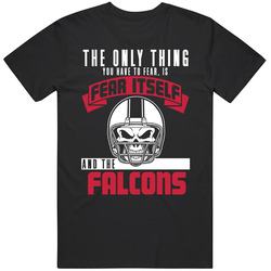 Fear Itself And Atlanta Football Team Fan Badass Skull T Shirt