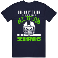 Fear Itself And Seattle Football Team Fan Badass Skull T Shirt