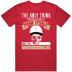 Fear Itself And Arizona Baseball Team Fan Badass Skull T Shirt