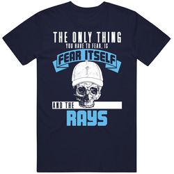Fear Itself And Tampa Bay Baseball Team Fan Badass Skull T Shirt