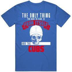Fear Itself And Chicago Chi Baseball Team Fan Badass Skull T Shirt