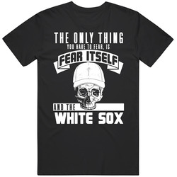Fear Itself And Chicago Baseball Team Fan Badass Skull T Shirt