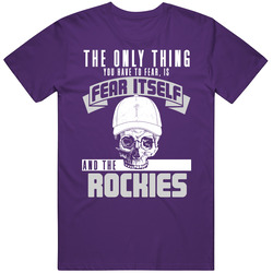 Fear Itself And Colorado Baseball Team Fan Badass Skull T Shirt