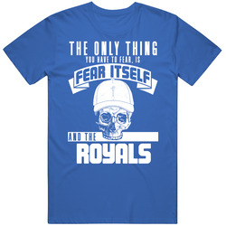 Fear Itself And Kansas City Baseball Team Fan Badass Skull T Shirt