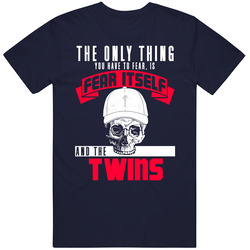 Fear Itself And Minnesota Baseball Team Fan Badass Skull T Shirt