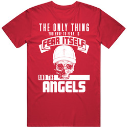 Fear Itself And Los Angeles Laa Baseball Team Fan Badass Skull T Shirt