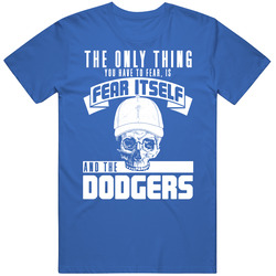 Fear Itself And Los Angeles Lad Baseball Team Fan Badass Skull T Shirt