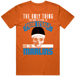 Fear Itself And Miami Baseball Team Fan Badass Skull T Shirt