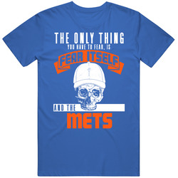 Fear Itself And New York Nym Baseball Team Fan Badass Skull T Shirt