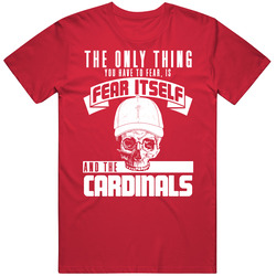 Fear Itself And St Louis Baseball Team Fan Badass Skull T Shirt