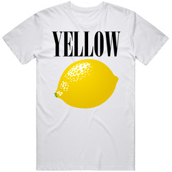 Yellow Lemon Simple Color Food Trending T Shirt