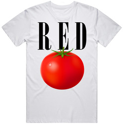 Red Apple Fruit Simple Color Food Trending T Shirt