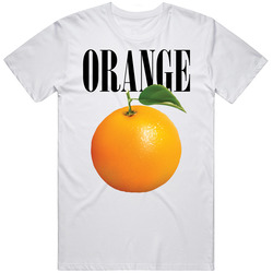 Orange Fruit Simple Color Food Trending T Shirt