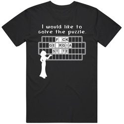 F-ck Georgia State Wheel Puzzle Parody College Sports Supporter T Shir