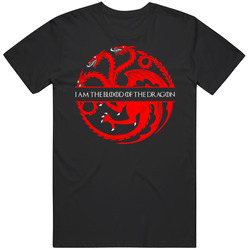 Blood Dragon House Targaryen Crest Logo Game Of Thrones Got Fan T Shir