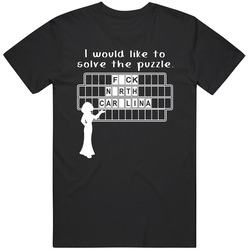 F-ck North Carolina Wheel Puzzle Parody College Sports Supporter T Shi