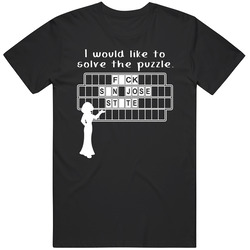 F-ck San Jose State Wheel Puzzle Parody College Sports Supporter T Shi