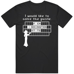 F-ck Washington State Wheel Puzzle Parody College Sports Supporter T S