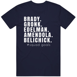 Brady Gronk Edelman Amendola Belichick New England Football Fan T Shir