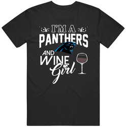 Im A Football And Wine Girl Carolina Football Fan T Shirt