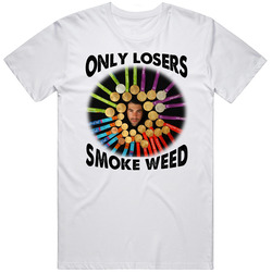 Only Loser Smoke Weed Michael Phelps 28 Medals Funny Swim Fan T Shirt
