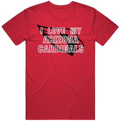I Love My Team Arizona Football Fan T Shirt