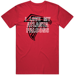 I Love My Team Atlanta Football Fan T Shirt