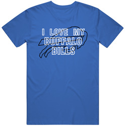I Love My Team Buffalo Football Fan T Shirt