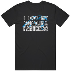 I Love My Team Carolina Football Fan T Shirt