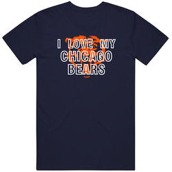 I Love My Team Chicago Football Fan T Shirt