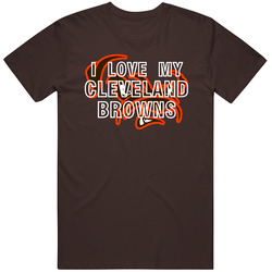 I Love My Team Cleveland Football Fan T Shirt