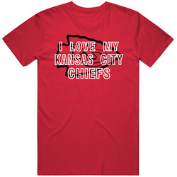 I Love My Team Kansas City Football Fan T Shirt