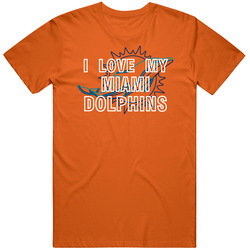 I Love My Team Miami Football Fan T Shirt