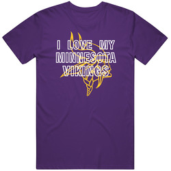 I Love My Team Minnesota Football Fan T Shirt