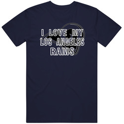 I Love My Team Los Angeles R Football Fan T Shirt