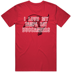 I Love My Team Tampa Bay Football Fan T Shirt