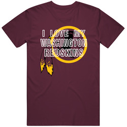 I Love My Team Washington Football Fan T Shirt