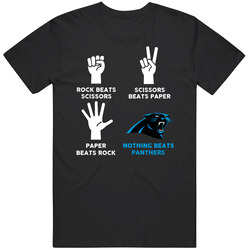 Rock Paper Scissors Nothing Beats Carolina Football Fan T Shirt