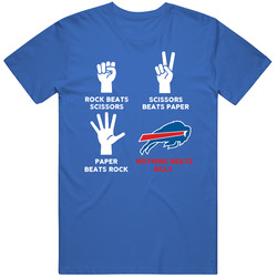 Rock Paper Scissors Nothing Beats Buffalo Football Fan T Shirt