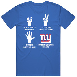 Rock Paper Scissors Nothing Beats New York Football Fan T Shirt