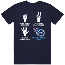 Rock Paper Scissors Nothing Beats Tennessee Football Fan T Shirt