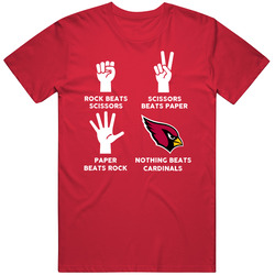 Rock Paper Scissors Nothing Beats Arizona Football Fan T Shirt