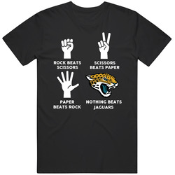 Rock Paper Scissors Nothing Beats Jacksonville Football Fan T Shirt