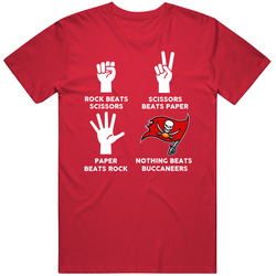 Rock Paper Scissors Nothing Beats Tampa Bay Football Fan T Shirt
