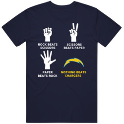Rock Paper Scissors Nothing Beats Los Angeles Football Fan T Shirt